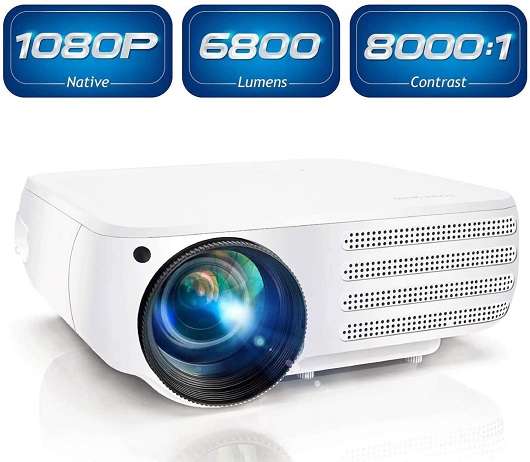Poner Saund 1080P Native 6800 Lumens HDMI Projector for Home &Office Poner Saund 1080P Native 6800 Lumens HDMI Projector for Home &Office