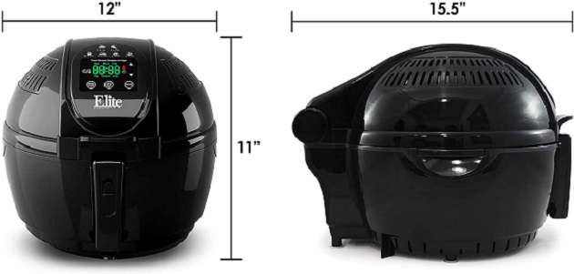 Key features of the Elite Platinum EAF-1506D Air Fryer Key features of the Elite Platinum EAF-1506D Air Fryer